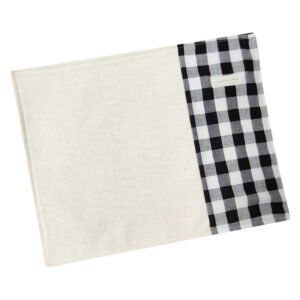 Black Gray Checkered Placemat Sublimation Blank
