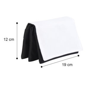 Black Flip-Top Three-Layer Pencil Case Storage Sublimation Blanks
