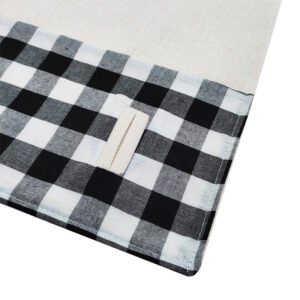Black Gray Checkered Placemat Sublimation Blank