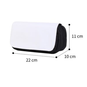 Black Large Pencil Case Cosmetic Bag Sublimation Blanks