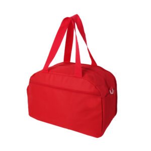 Red Separate Shoe Compartment Sports Fitness Bag