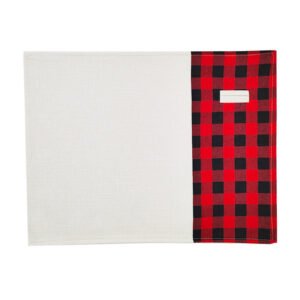 Red Black Checkered Placemat Sublimation Blank