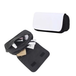 Black Large Pencil Case Cosmetic Bag Sublimation Blanks