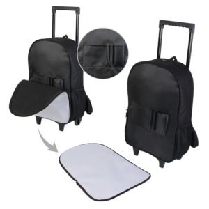 Black Backpack With Trolley Sublimation Blank