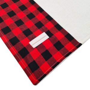 Red Black Checkered Placemat Sublimation Blank