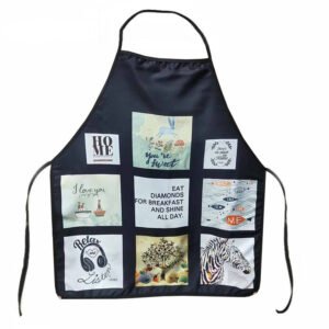 9 Grid 100% Polyester Apron Sublimation Blank