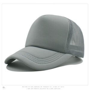 Dark Gray Mesh Baseball Cap Trucker Hat Summer Outdoor Sun Protection LOGO Printing Wholesale