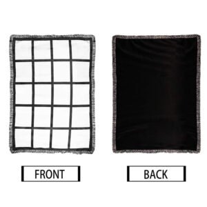 Sublimation Blank 20 Panel Blanket with Tassels