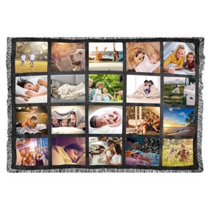 Sublimation Blank 20 Panel Blanket with Tassels