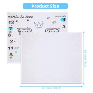 White Short Plush Blanket 40"x 60" Sublimation Blank