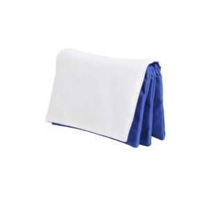 Blue Three-layer Large Pencil Case With Flap Zipper For Sublimation