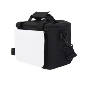 Black Insulation Refrigeration Meal Bag Detachable Shoulder Strap Sublimation Blanks