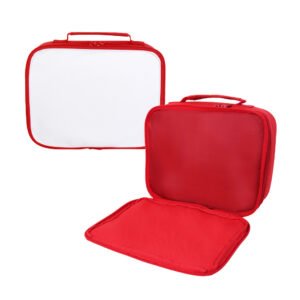 Red Lunch Bag Portable Meal Bag Sublimation Blanks