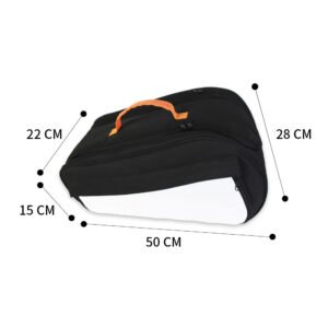 Orange Black Badminton Racket Bag 50cm Sublimation Blank