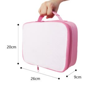 Pink Lunch Bag Portable Meal Bag Sublimation Blanks