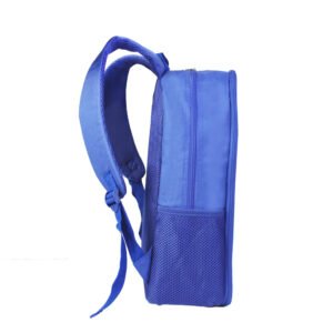 Blue Backpack Zipper Student School Bag Sublimation Blank