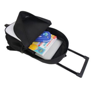 Black Rolling Backpack Trolley Sublimation Blank