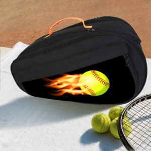 Orange Black Badminton Racket Bag 50cm Sublimation Blank