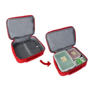 Red Lunch Bag Portable Meal Bag Sublimation Blanks
