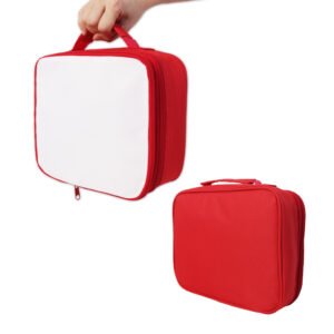Red Lunch Bag Portable Meal Bag Sublimation Blanks
